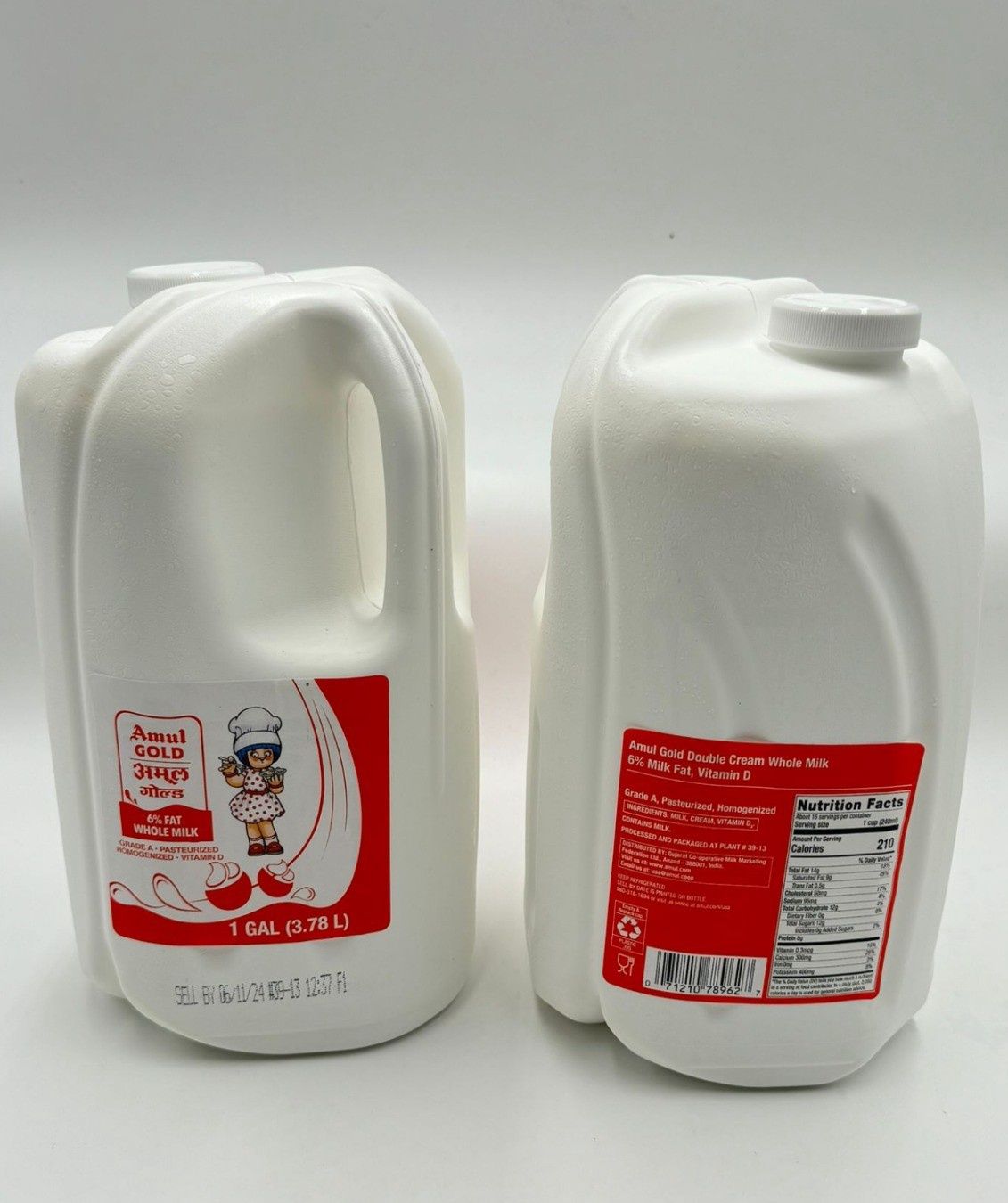AMUL WHOLE MILK (6% FAT) 1 GAL