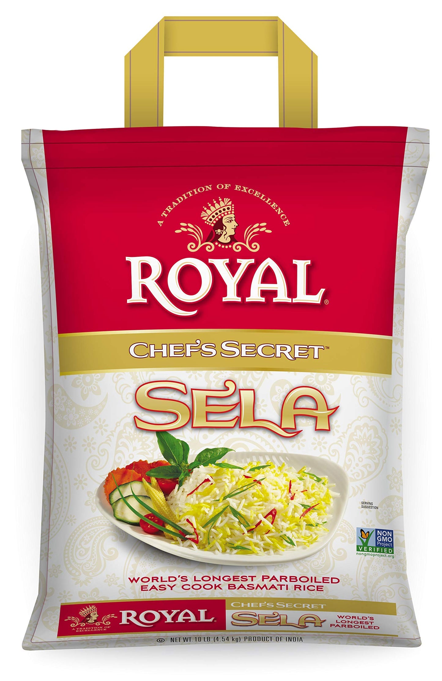 ROYAL CHEF'S SECRET PARBOILED BASMATI RICE - 10 POUND