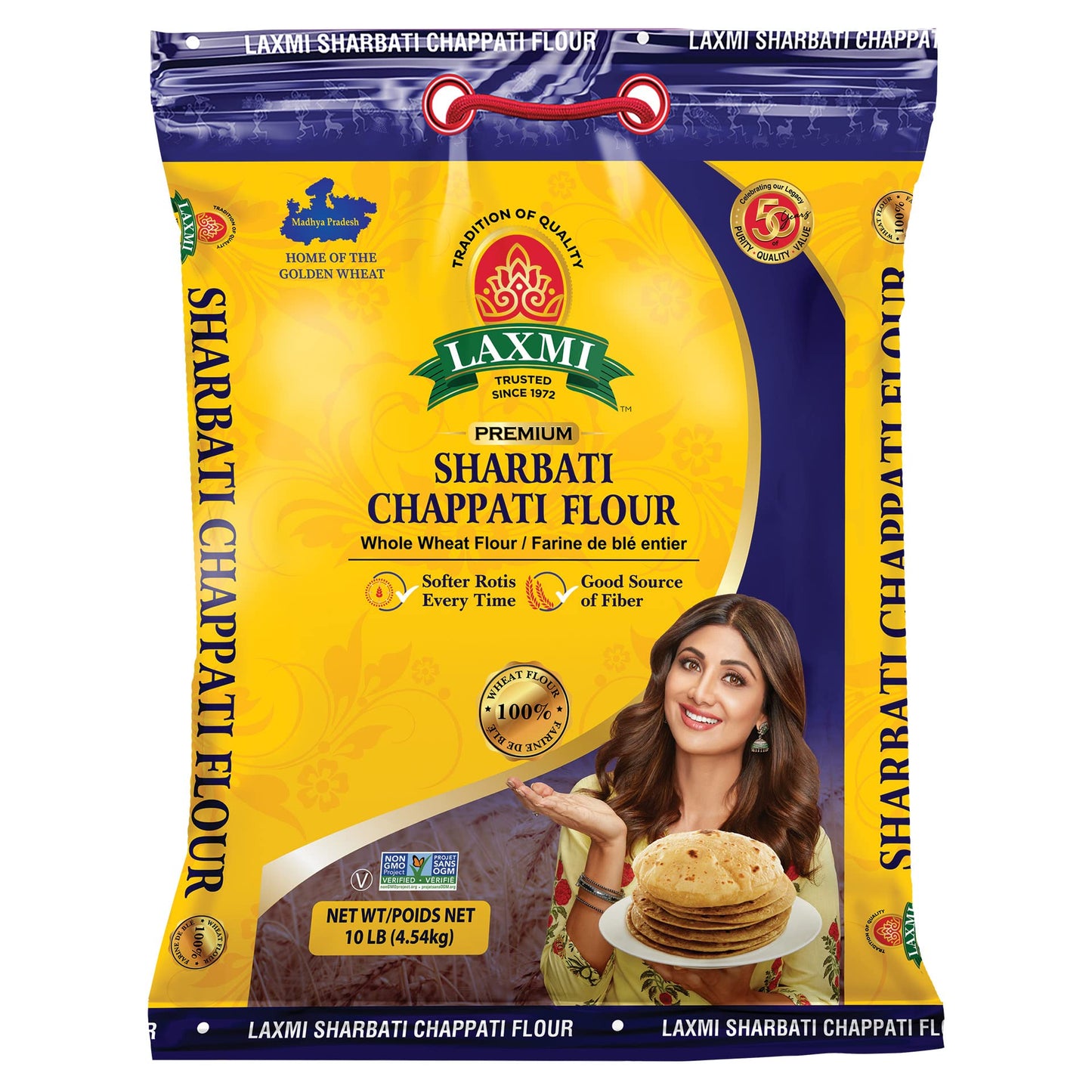 LAXMI SHARBATI CHAPATI FLOUR - 4 LB