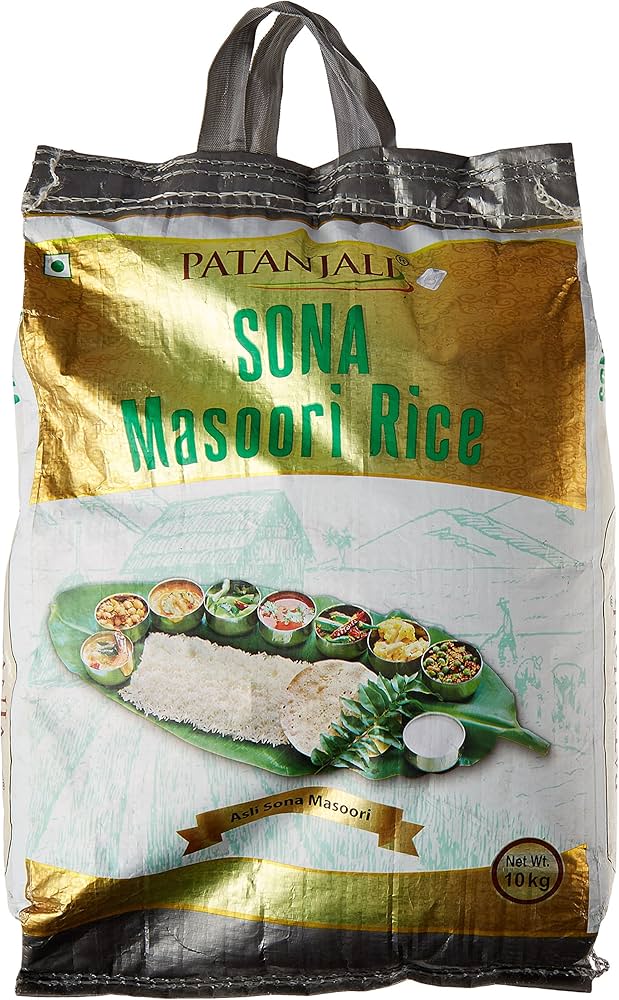 PATANJALI SONA MASOORI RICE - 22 LB