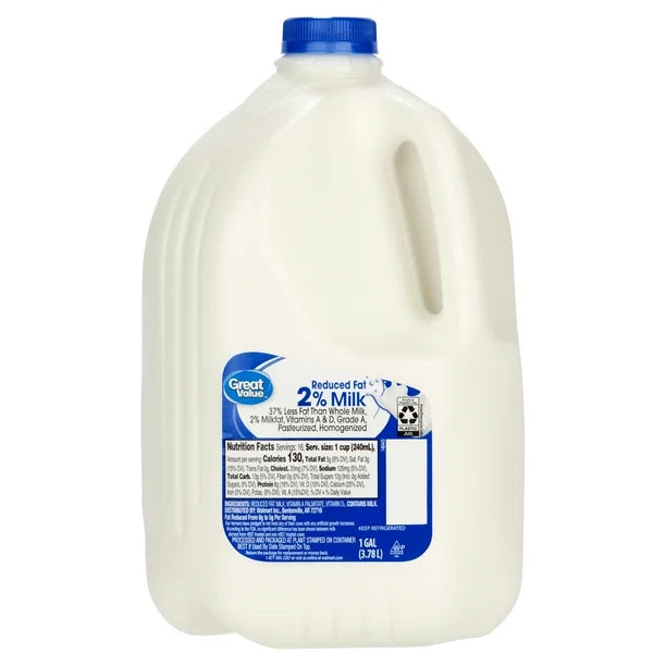 2 % REDUCED FAT MILK 1 GAL