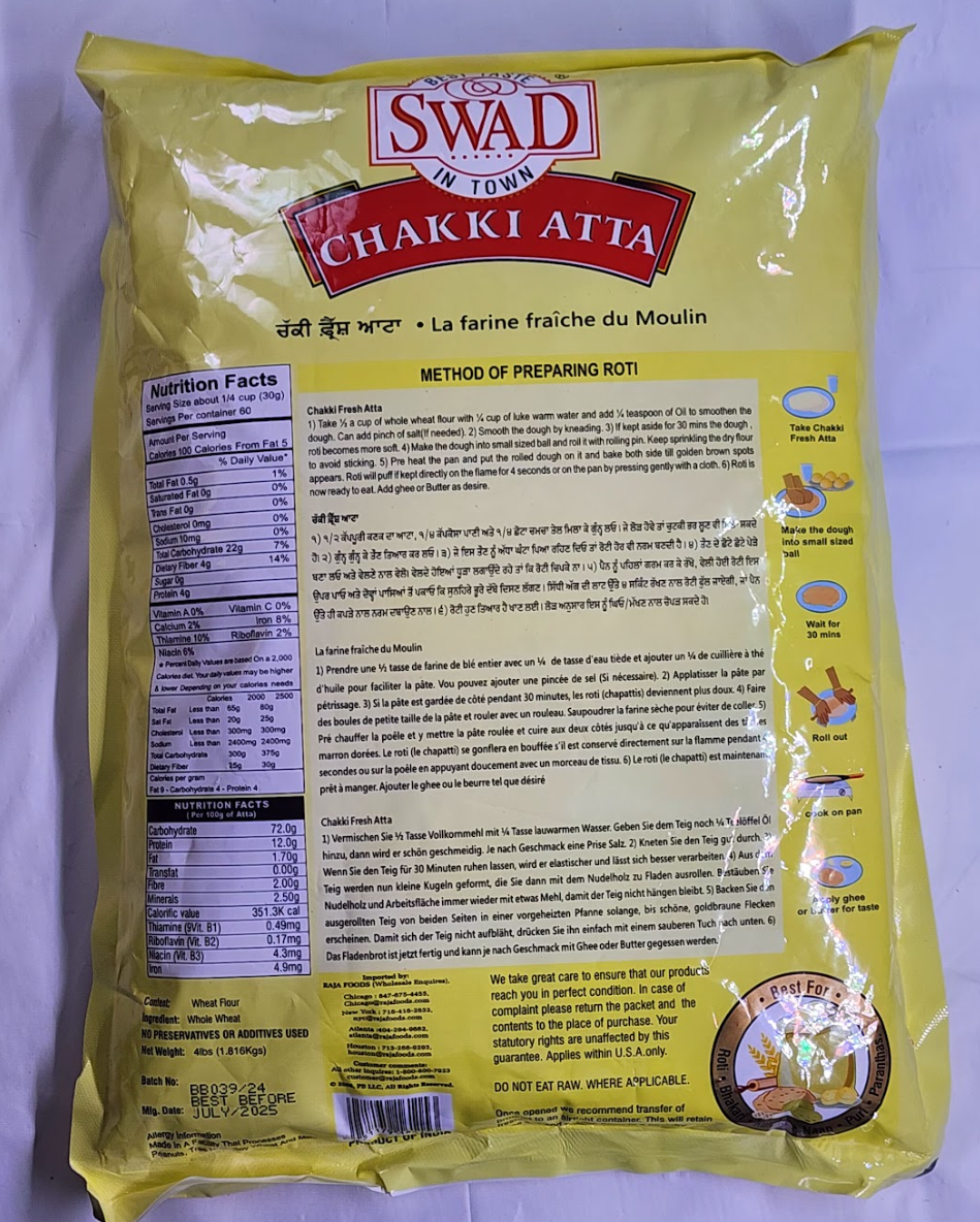 SWAD CHAKKI ATTA - 4 LB