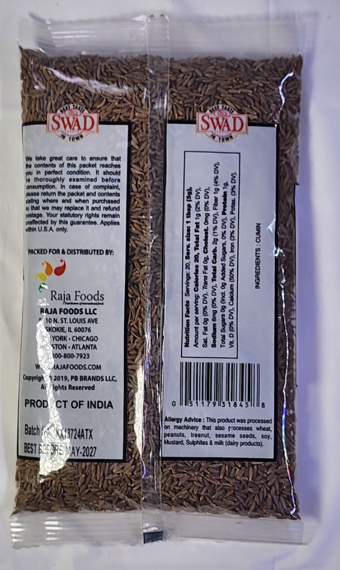 SWAD CUMIN JEERA SEEDS