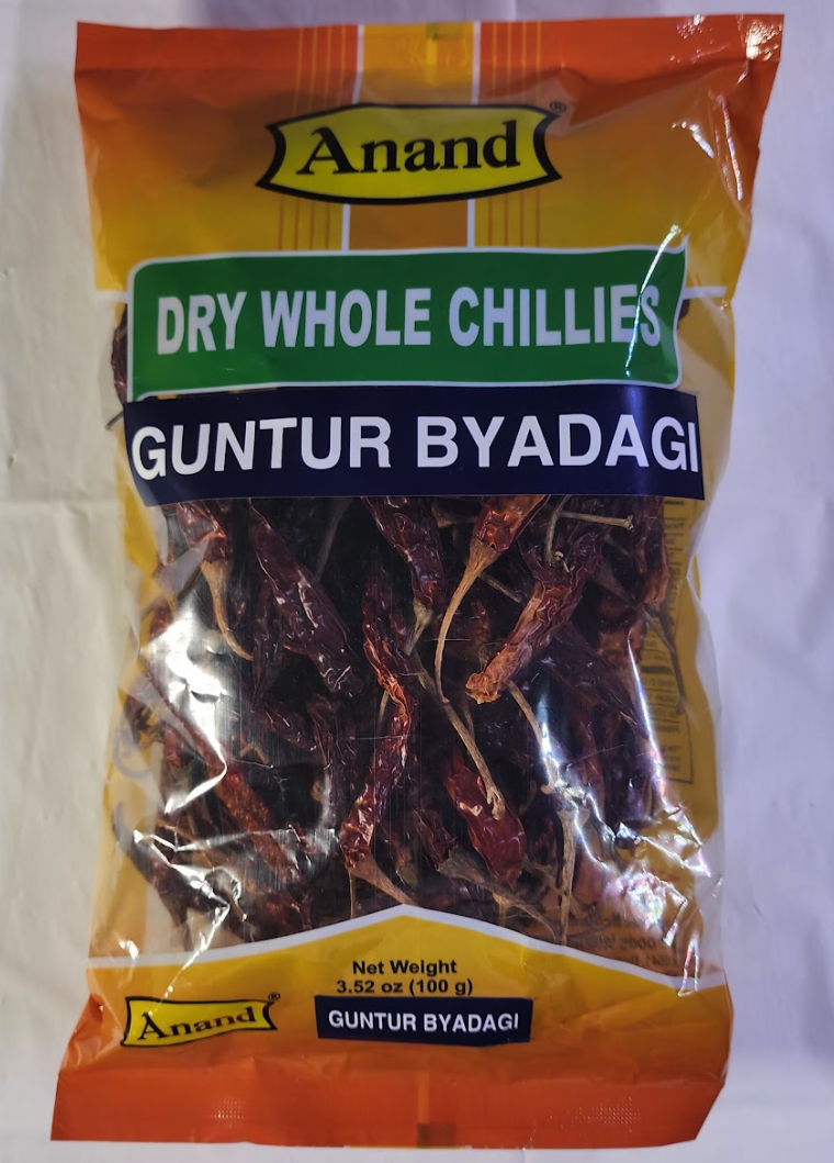 ANAND GUNTUR WHOLE CHILLIES - 100 G