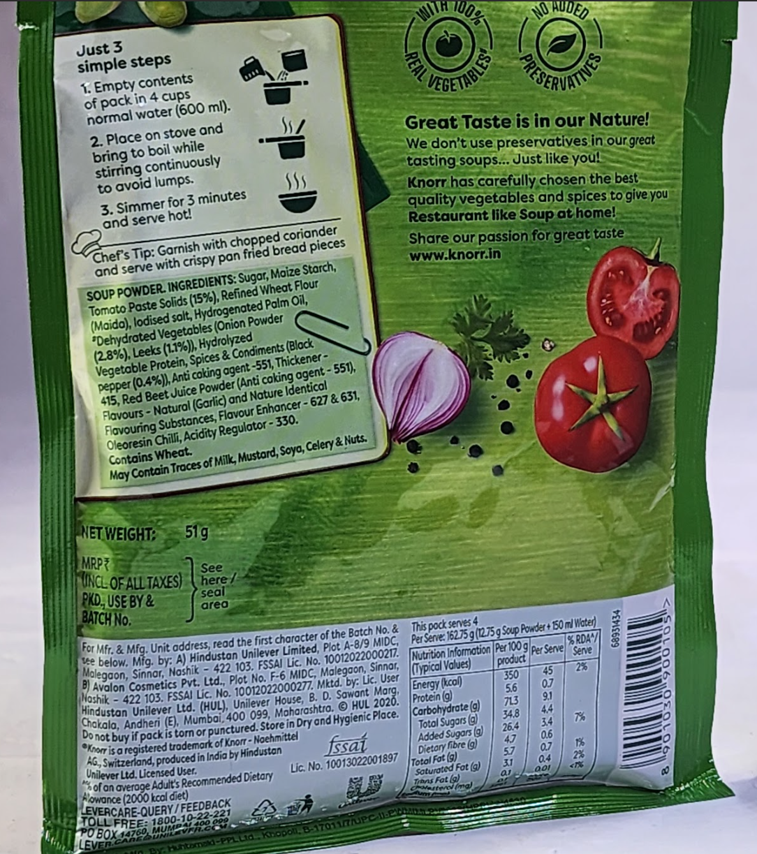 KNOR THICK TOMATO SOUP - 51 G