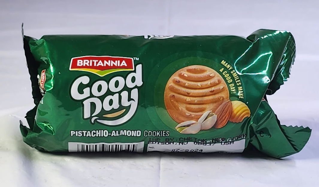 BRITANNIA GOOD DAY PISTACHIO ALMOND COOKIES BISCUITS - 70 G