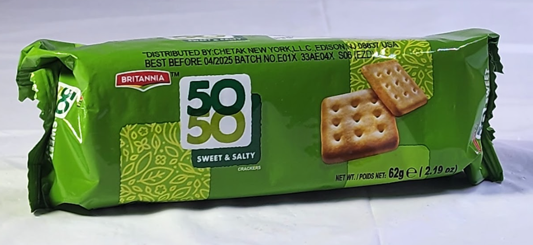 BRITANNIA BISCUITS 50-50 - 62 G