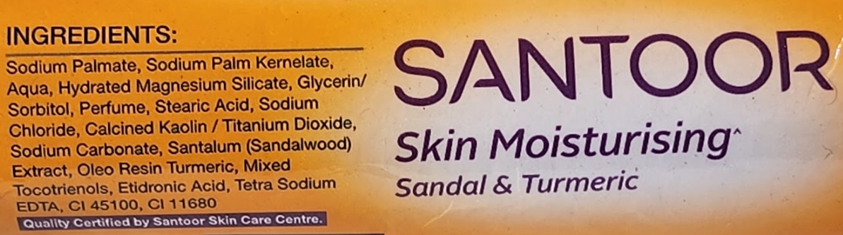 SANTOOR SANDAL & TURMERIC 150 G