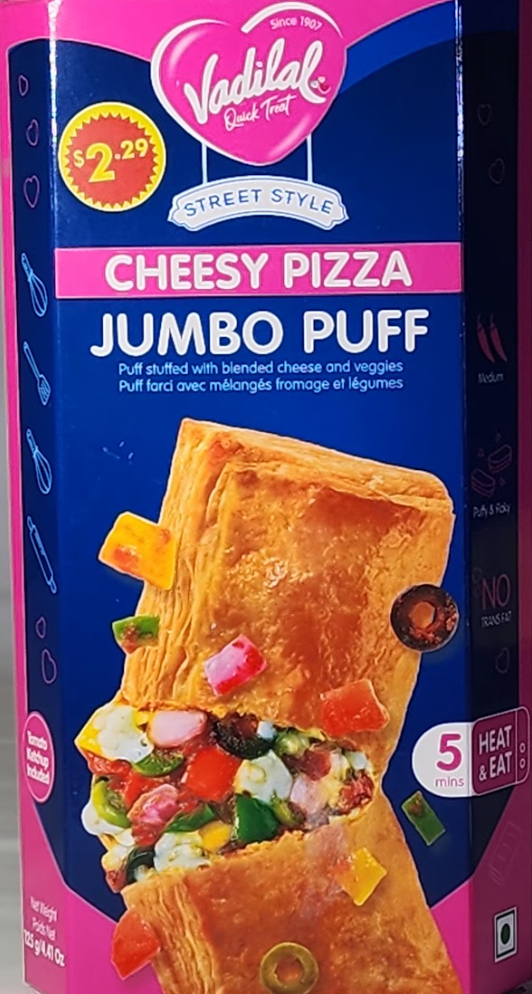 VADILAL CHEESY PIZZA JUMBO PUFF