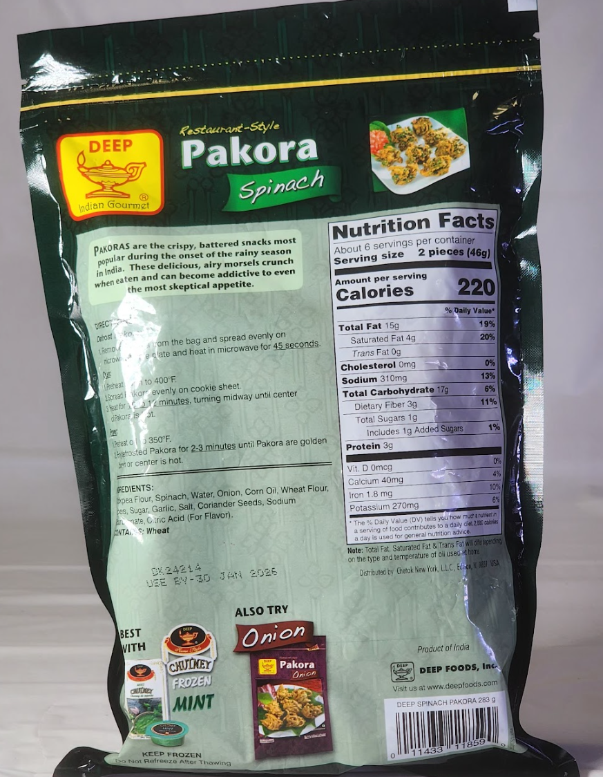 DEEP PAKORA FROZEN - 283 G