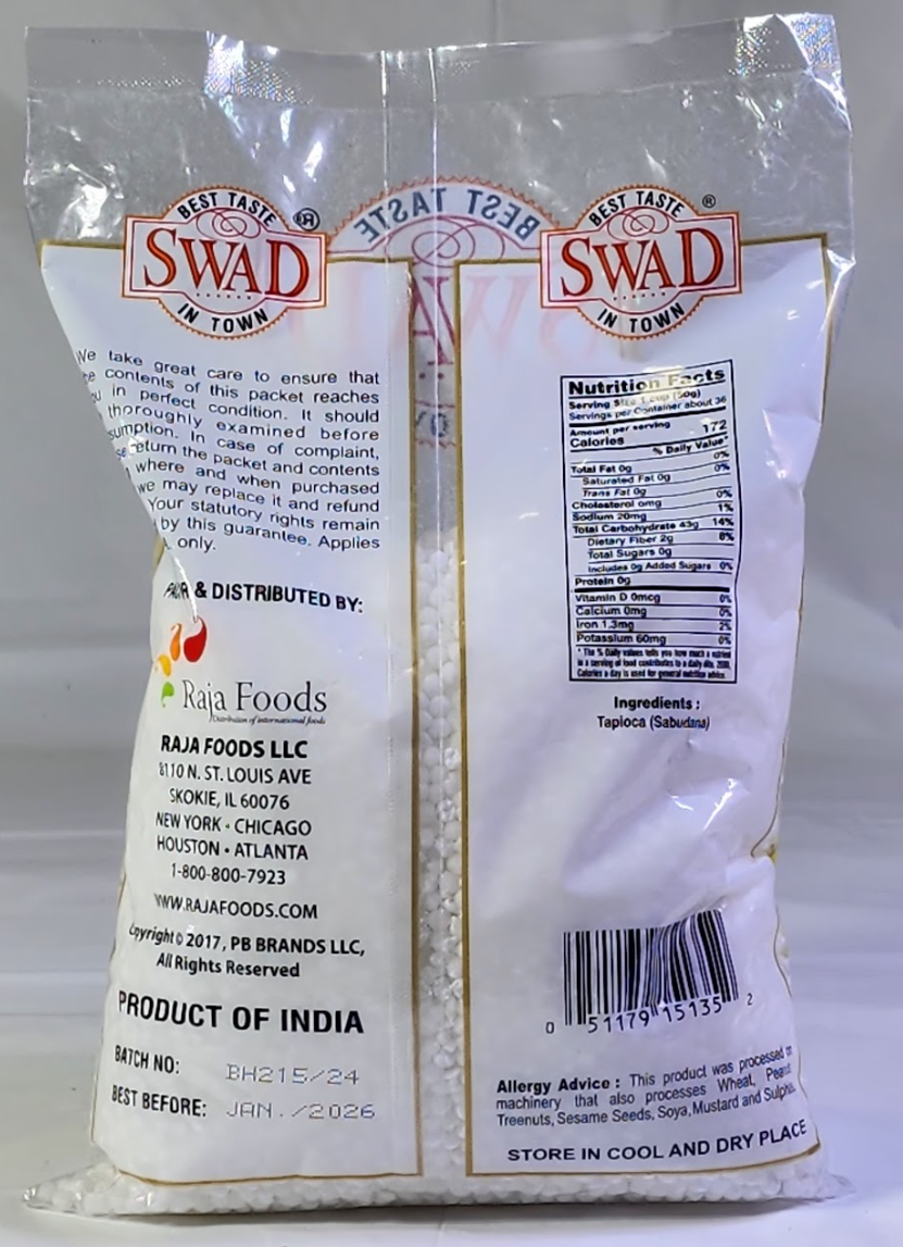 SWAD SABUDANA - 2 LB