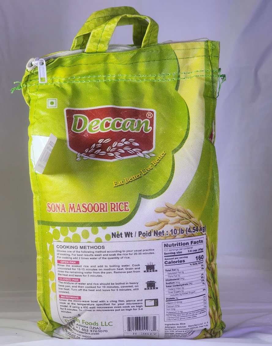 DECCAN SONA MASOORI RICE - 10 LB