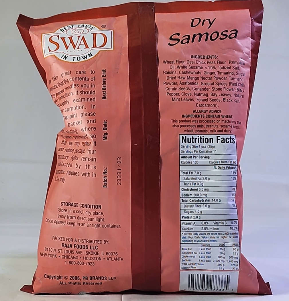 SWAD DRY SAMOSA - 280 G