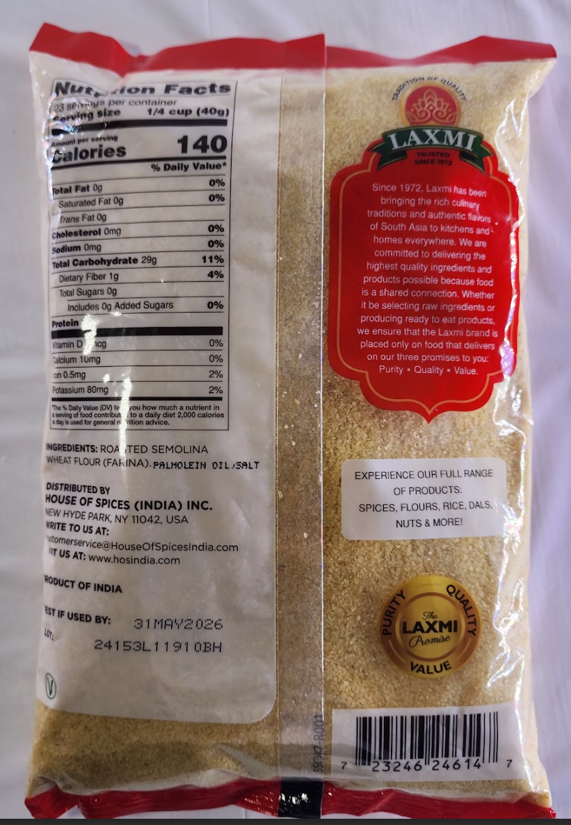 LAXMI SOOJI ROASTED UPMA MIX