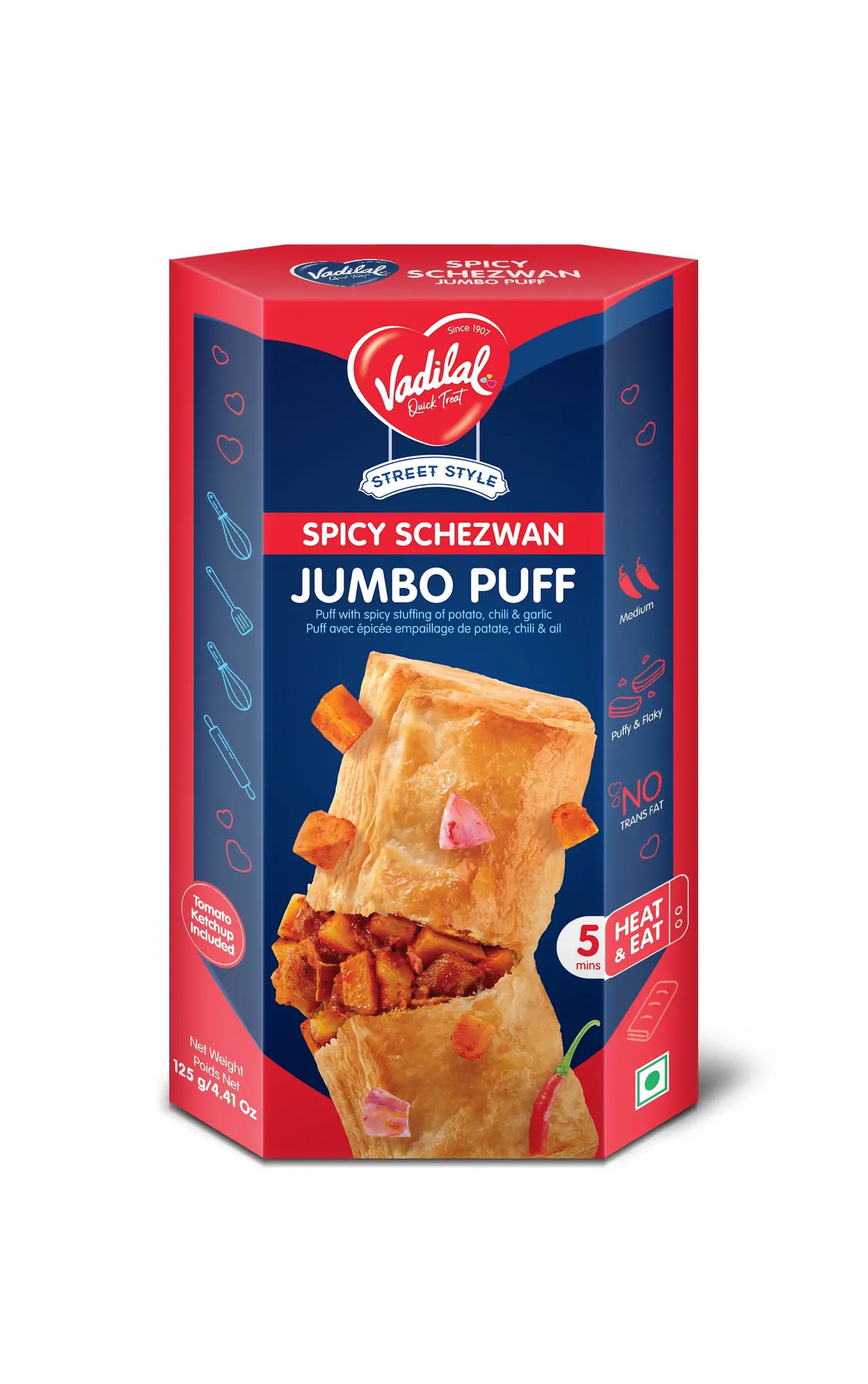 VADILAL SPICY SCHEZWAN JUMBO PUFF
