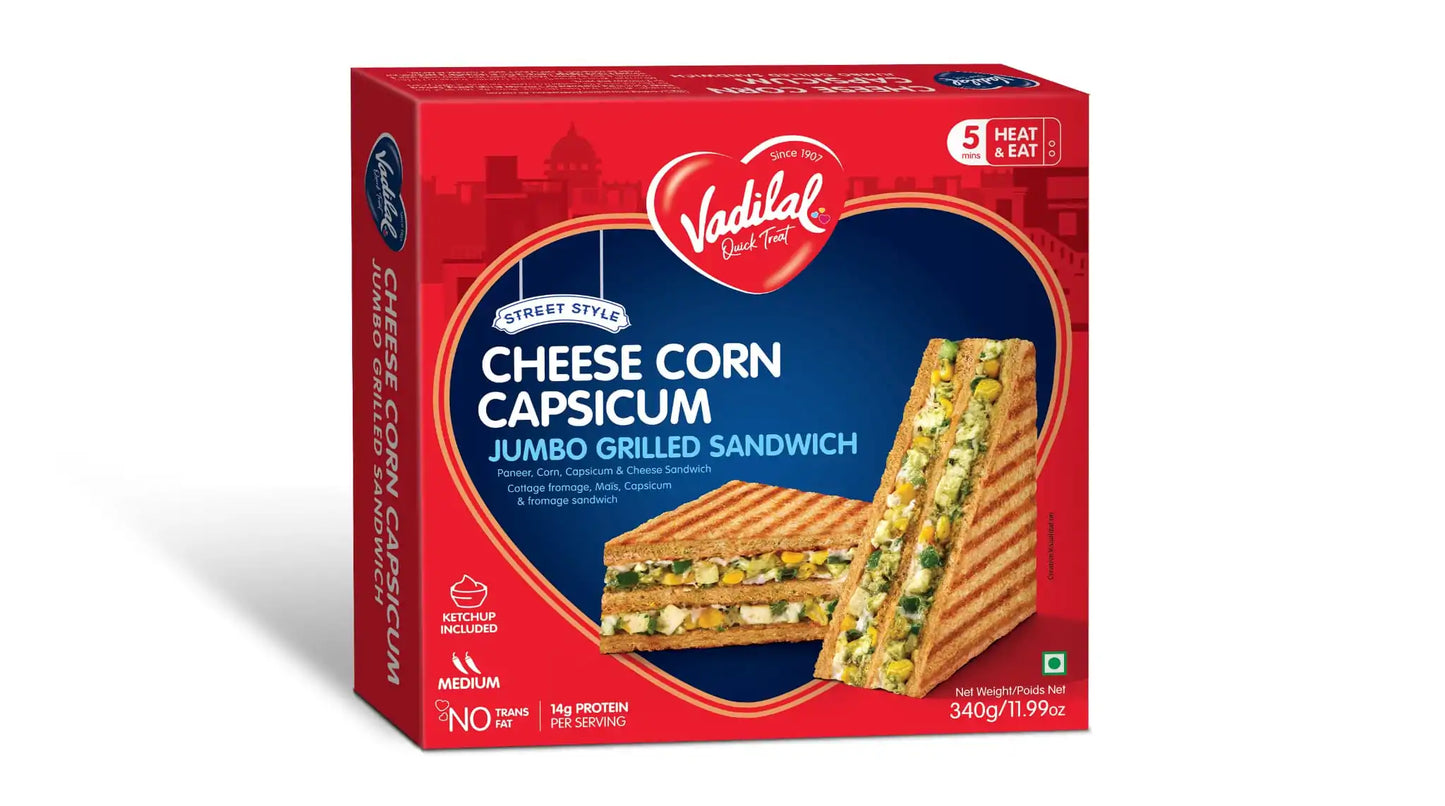 VADILAL CHEESE CORN CAPSICUM SANDWICH
