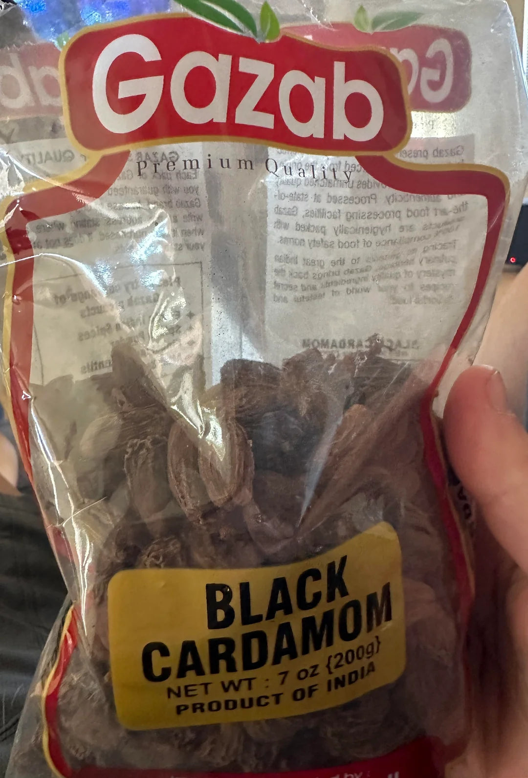 GAZAB BLACK CARDAMOM - 50 G