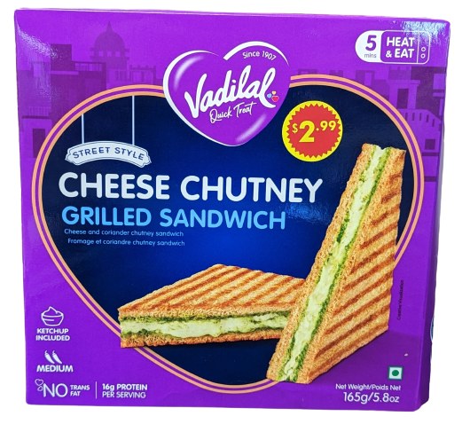 VADILAL CHEESE CHUTNEY GRILLED SANDWICH