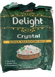 DECCAN DELIGHT CRYSTAL SONA MASOORI RICE 20 LB