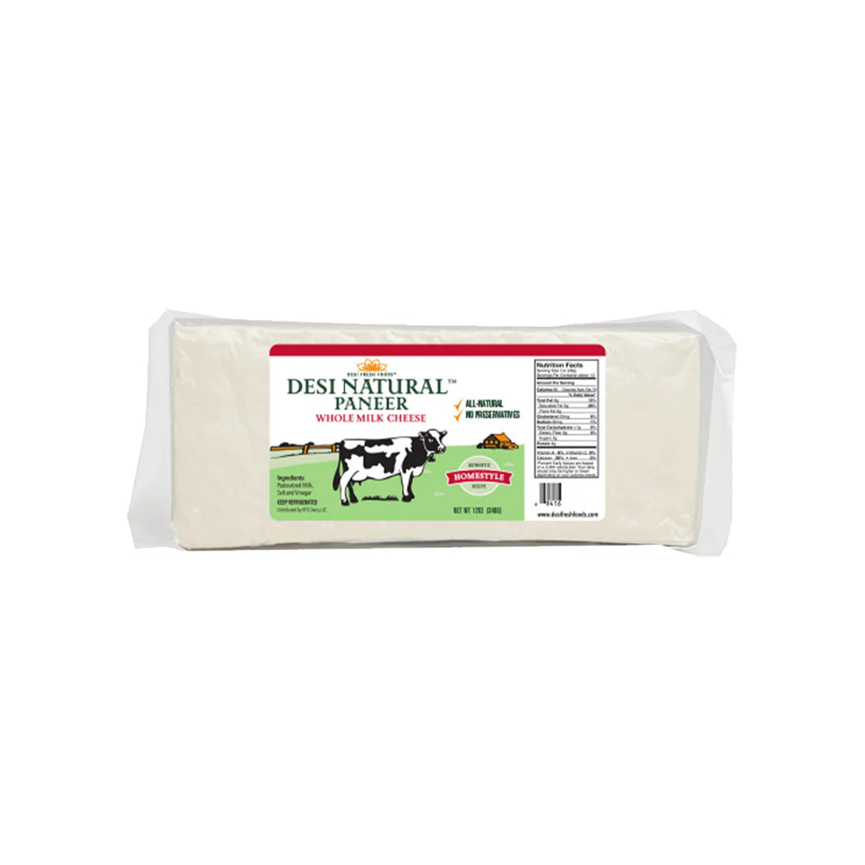 DESI NATURAL PANEER - 2.5 LB