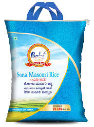 BALAJI SONA MASOORI RICE - 20 LB