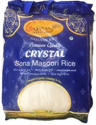 GAJANAN CRYSTAL SONA MASOORI RICE 20 LB