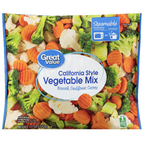 FROZEN CALIFORNIA STYLE VEGETABLE MIX - 12 OZ