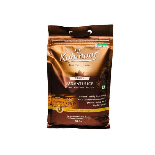 KOHINOOR BROWN BASMATI RICE - 10 LB