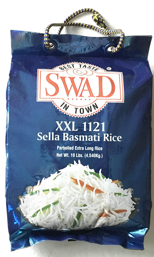 SWAD 1121 SELLA BASMATI RICE - 10 LB