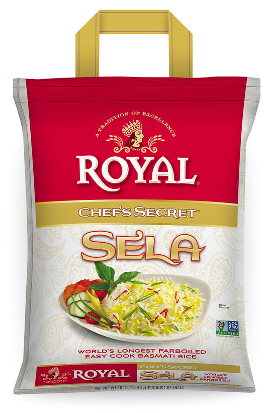ROYAL CHEF'S SECRET PARBOILED BASMATI RICE - 10 POUND