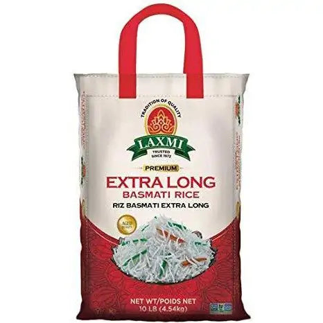LAXMI EXTRA LONG BASMATI RICE - 10 LB