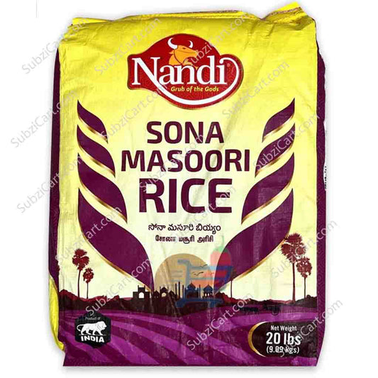 NANDI SONA MASOORI RICE 20 LB