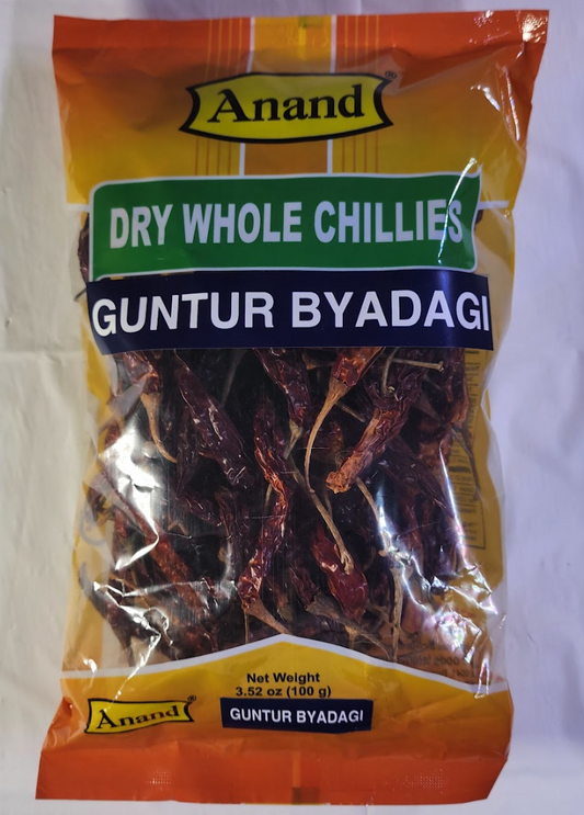 ANAND GUNTUR WHOLE CHILLIES - 100 G