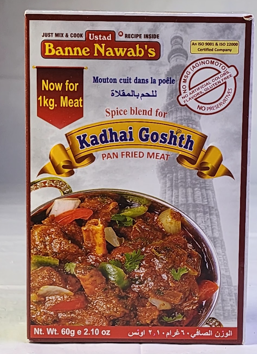 BANNE NAWAB'S KADHAI GOSHTH MASALA - 60 G