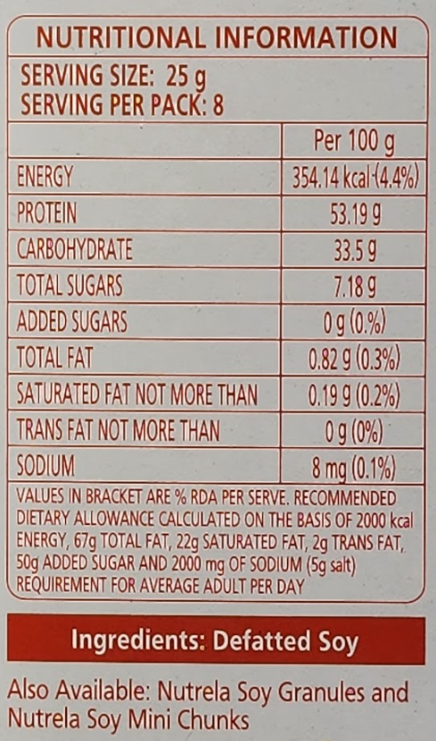 NUTRELA SOYA CHUNKS