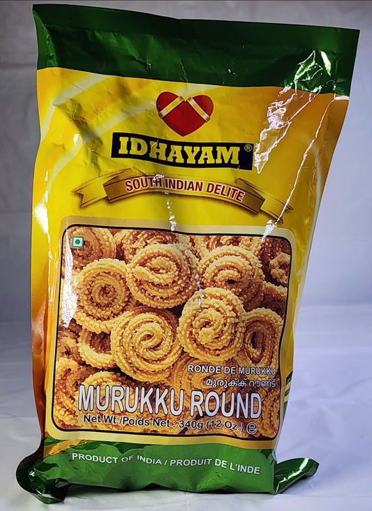 IDHAYAM MURUKKU ROUND SNACKS - 340 G