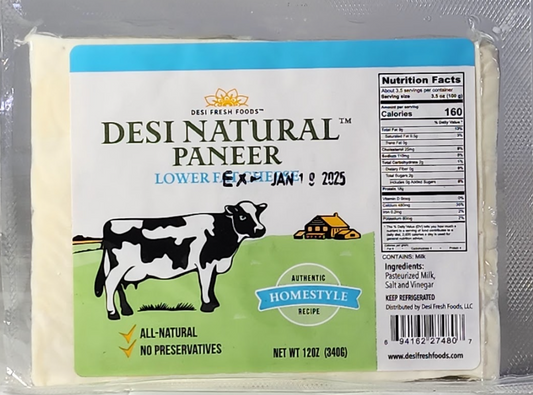 DESI NATURAL LOW FAT PANEER - 340 G