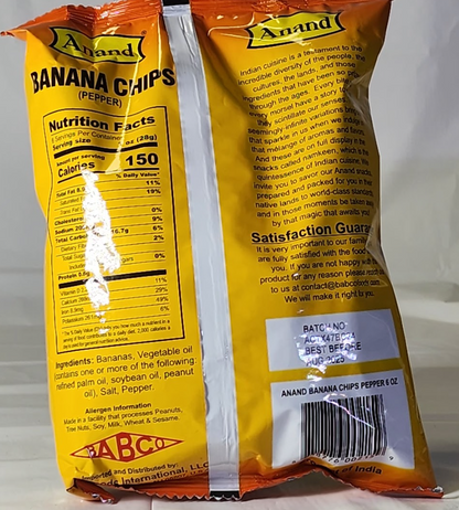 ANAND BANANA CHIPS PEPPER - 170 G