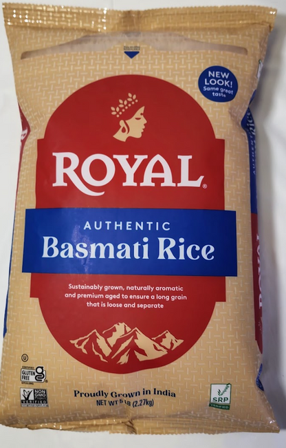 ROYAL AUTHENTIC BASMATI RICE - 2.27 KG