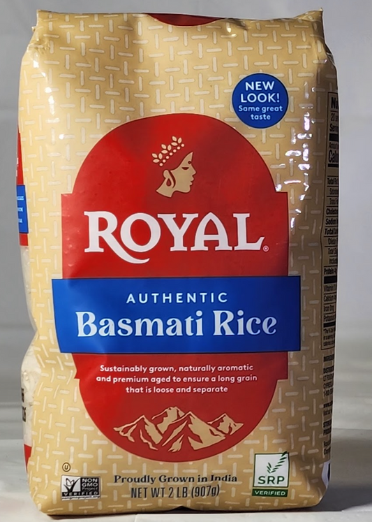 ROYAL AUTHENTIC BASMATI RICE - 2 LB