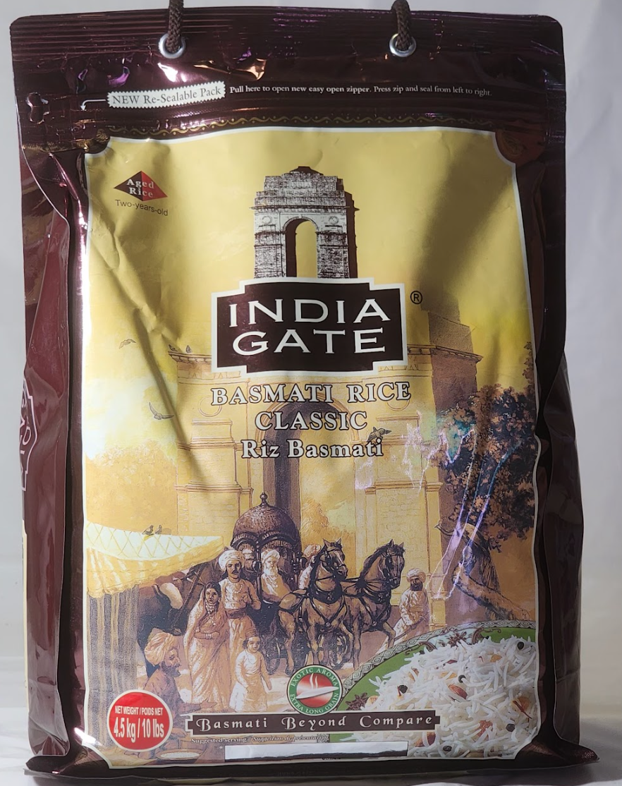 INDIA GATE BASMATI RICE CLASSIC - 10 LB