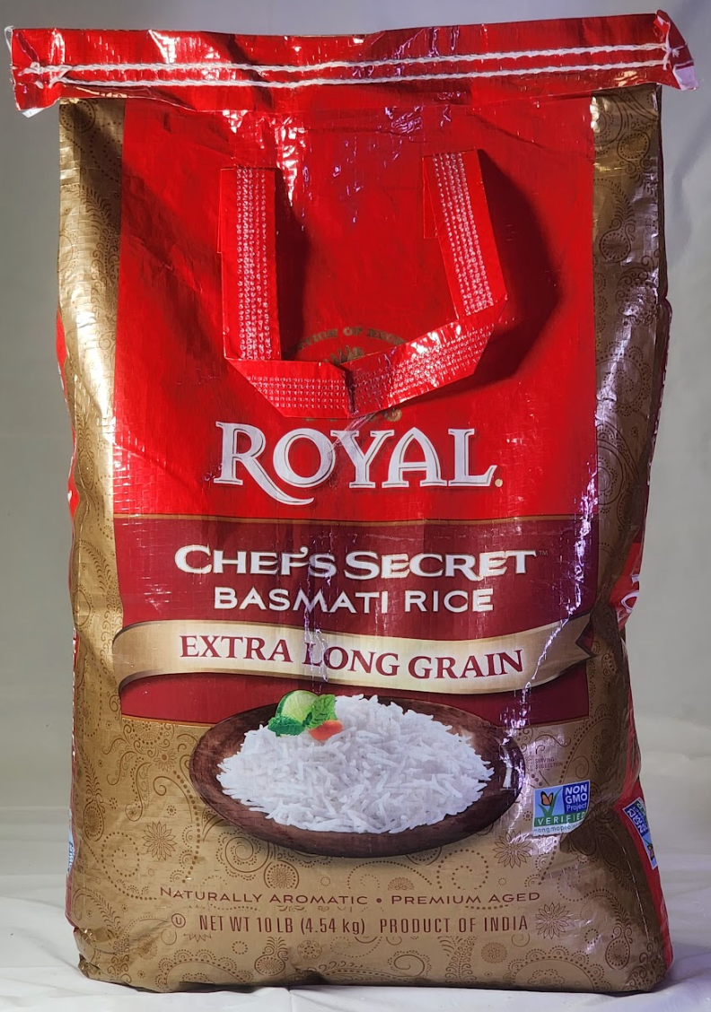 ROYAL CHEF'S SECRET BASMATI RICE - 10 POUND