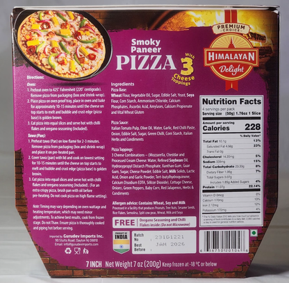 HIMALAYAN SMOKY PANEER PIZZA