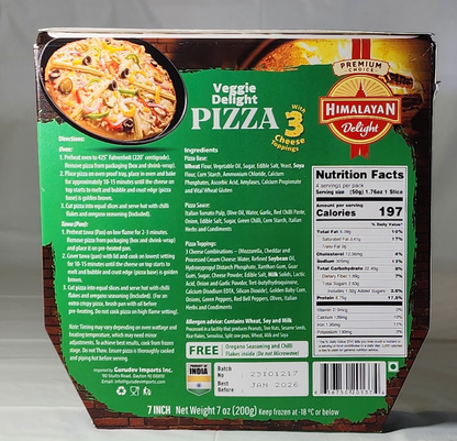 HIMALAYAN VEGGIE DELIGHT PIZZA INSTANT