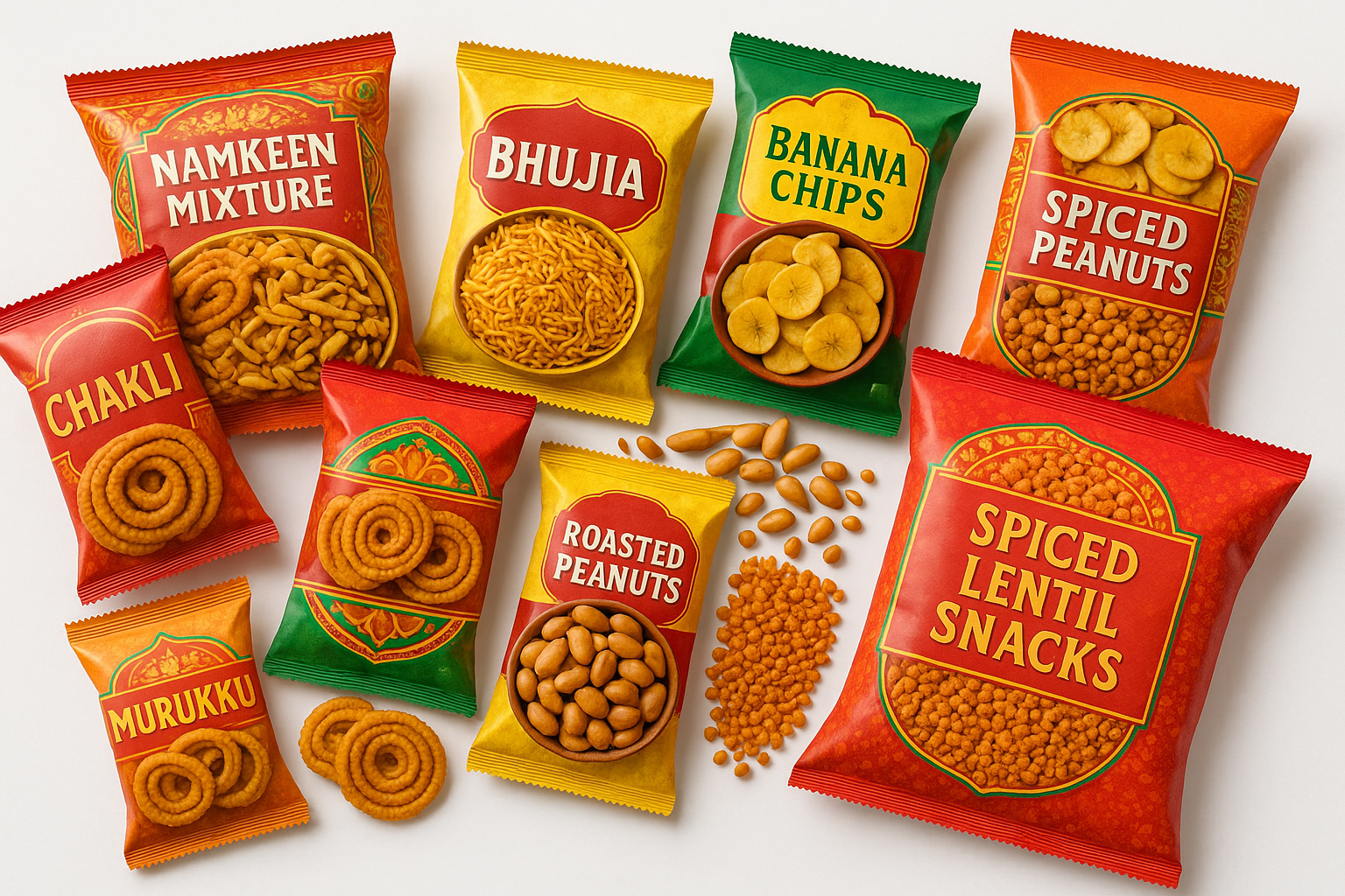 Indian packaged snacks
